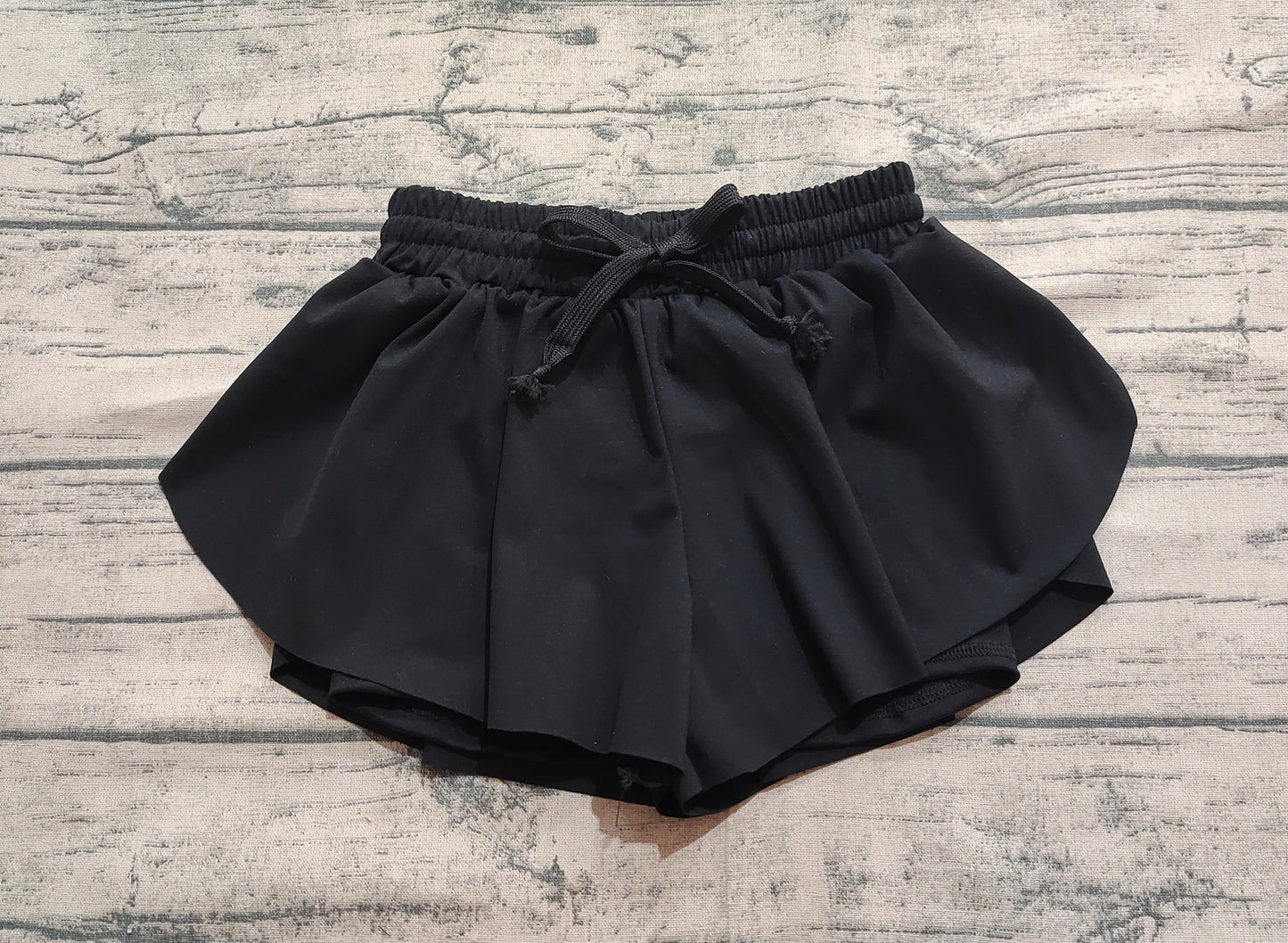 4.30 SS0551 Baby Girls Black Yoga Skort Shorts Bottoms Preorder