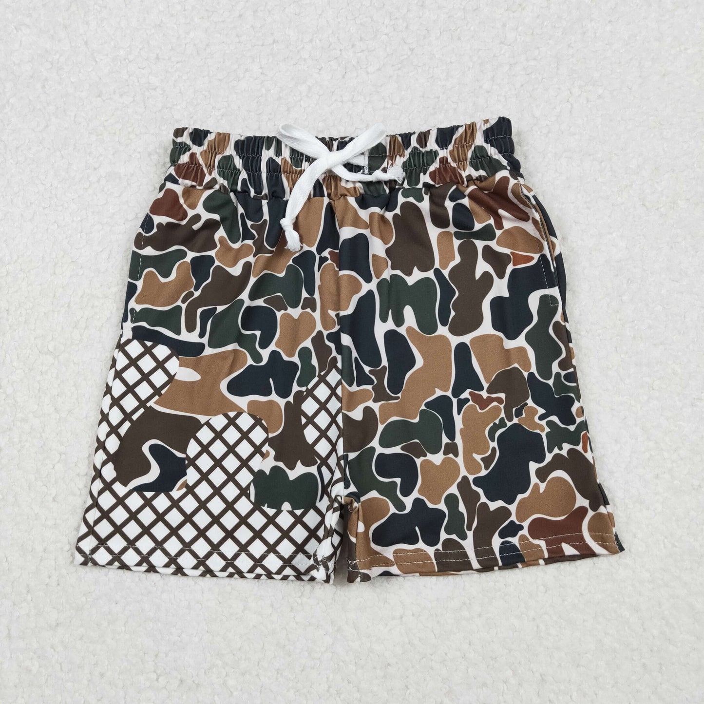 RTS Sibling Boys Kids Toddler Camo Drips Summer Shorts Bottoms