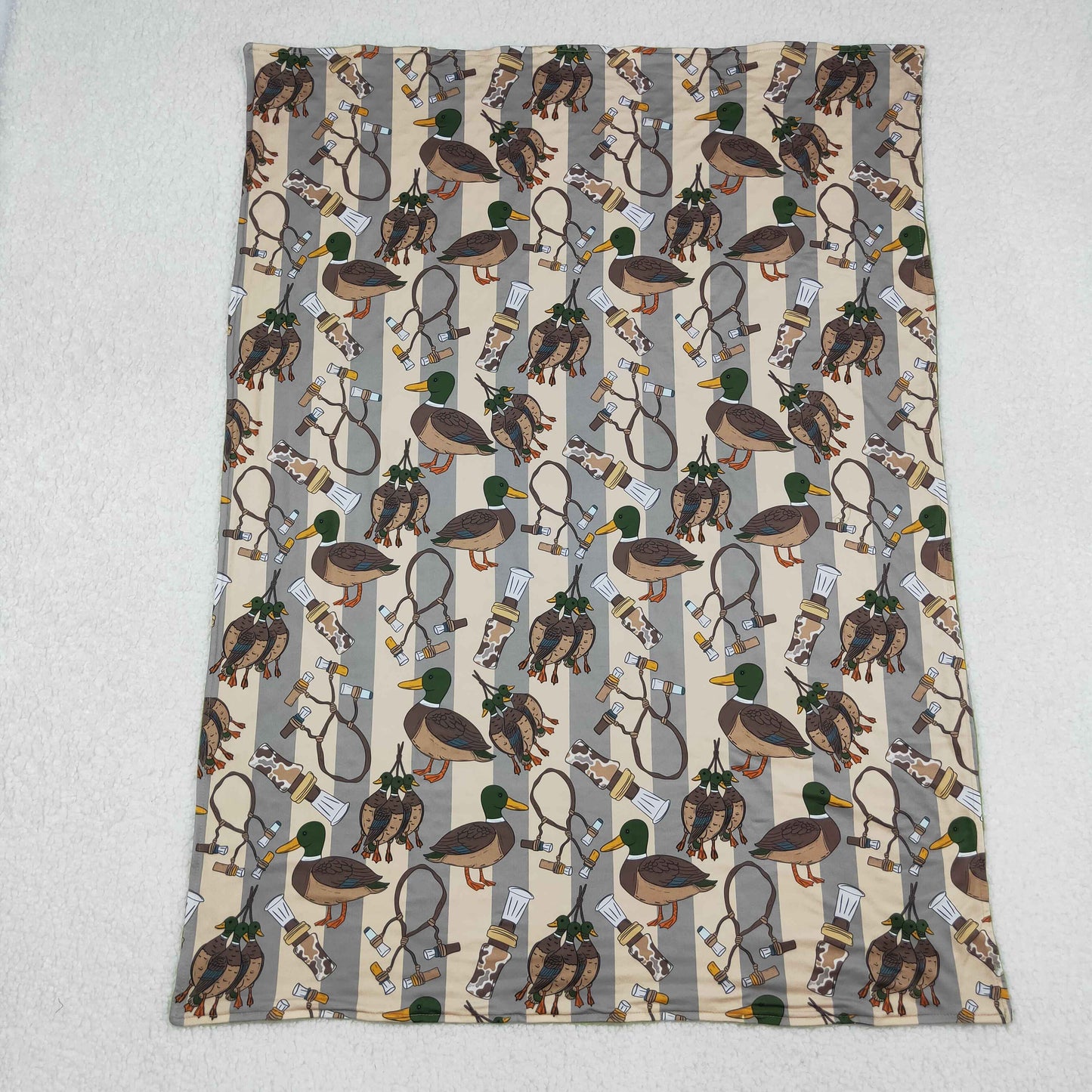 RTS Baby Boy Toddler Ducks Hunting Green Blanket