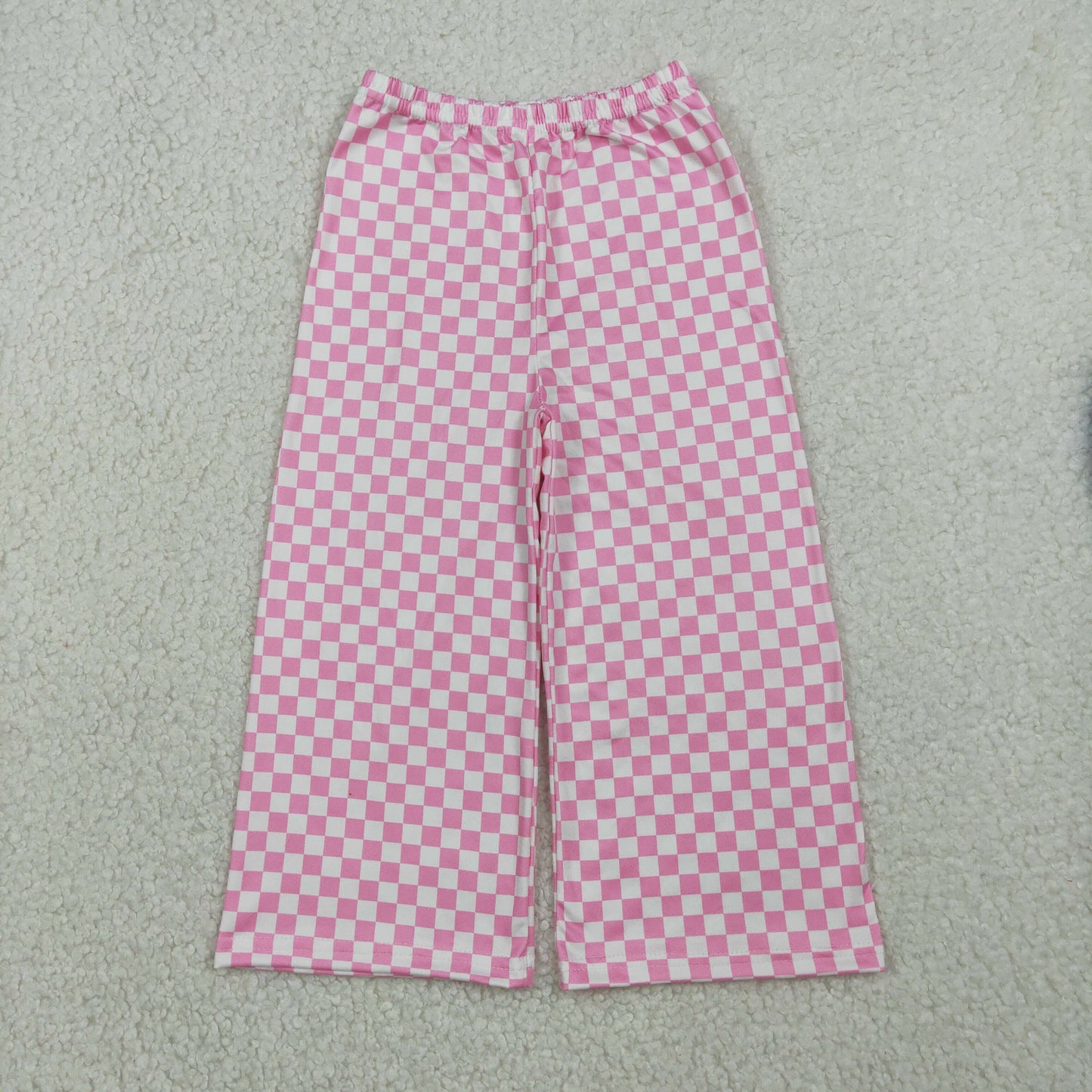 RTS Baby Girls Kids Pink Checked Pants Bottom