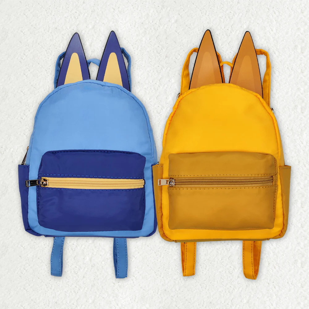 RTS NO MOQ Summer Styles Baby Kids Backpacks Cute Dog Ears Bags