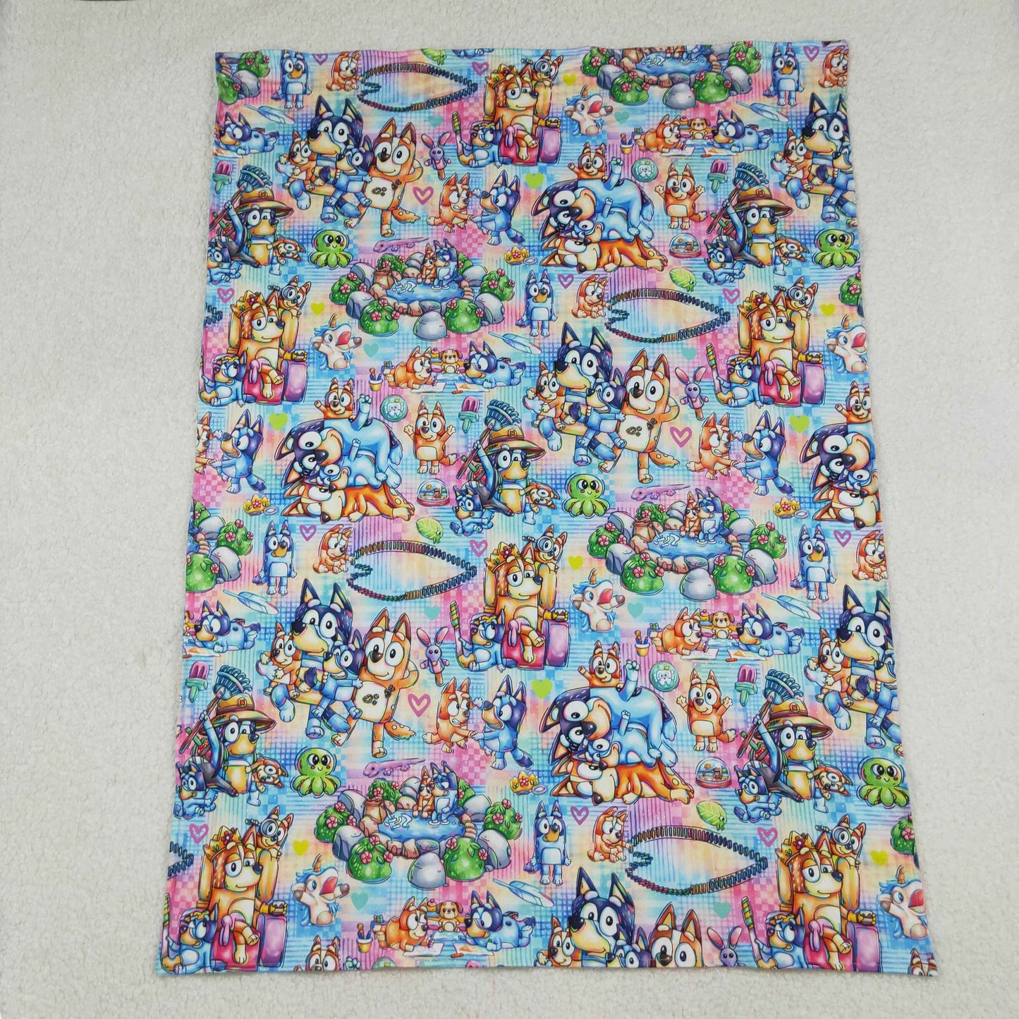 RTS Baby Kids Hearts Cartoon Dogs Blanket