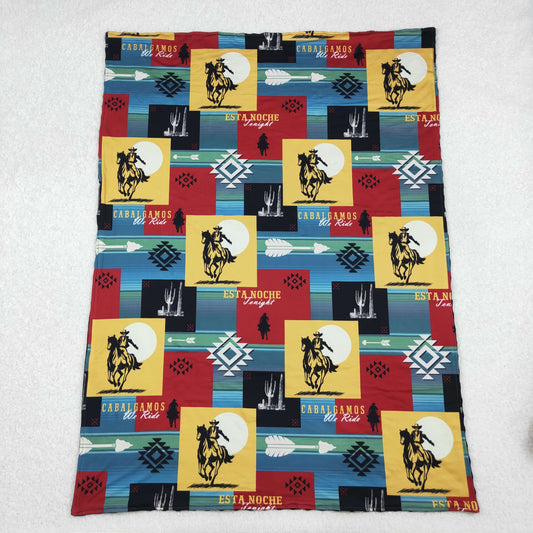 RTS Baby Boys Toddler Kids Western Rodeo Aztec Print Blanket