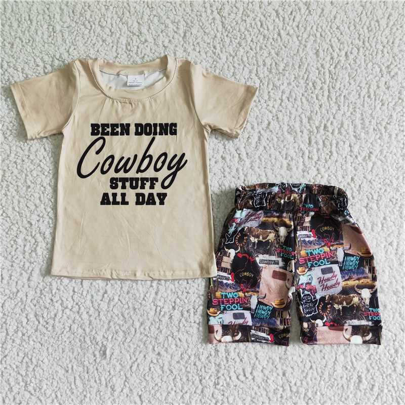 Boys short sleeve shorts sets