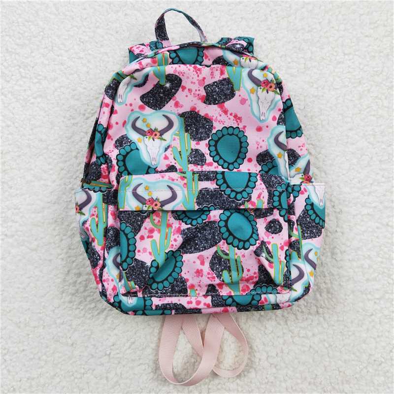 BA0044 Baby Girls Western Cactus Backpack Bag