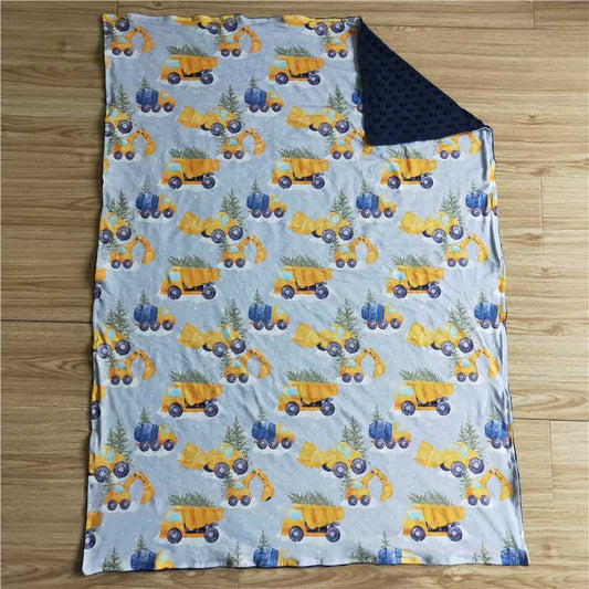 RTS NO MOQ Baby Kids Carpet BL0029 Truck Christmas Tree blankets