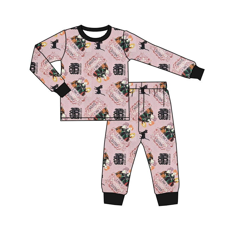 MOQ:5 Pink Long Sleeve Wholesale Boutique Kid Clothing