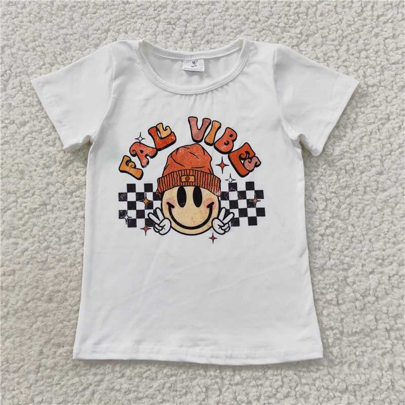 6.5 RTS NO MOQ Summer Baby Girls Short Sleeve GT0278 Fashion Girls Short Sleeve Tee Shirts Tops