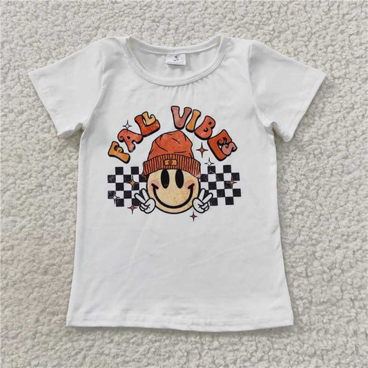 6.5 RTS NO MOQ Summer Baby Girls Short Sleeve GT0278 Fashion Girls Short Sleeve Tee Shirts Tops