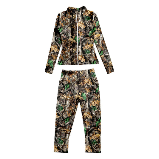 MOQ:5 Camo Girls Kid Long Sleeve Wholesale Boutique Kid Clothing