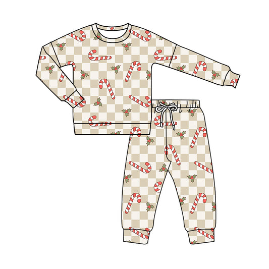 MOQ:5 Christmas Kid Long Sleeve Wholesale Boutique Kid Clothing Outfits