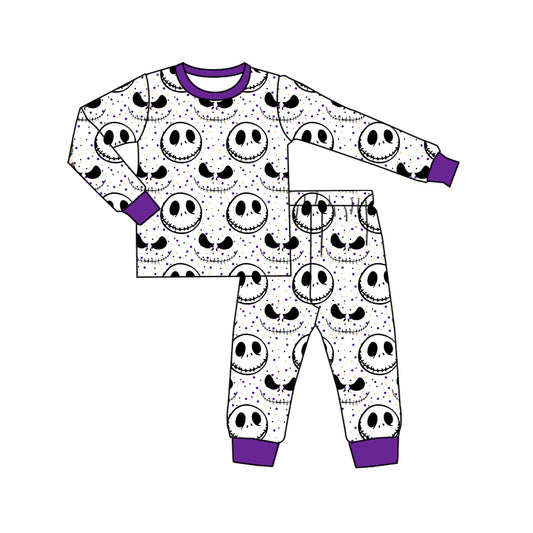 MOQ:5 Halloween Ghost Design Kid Long Sleeve Wholesale Boutique Kid Clothing Outfits