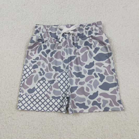 RTS Boys Kids Toddler Camo Drips Summer Grey Shorts Bottoms
