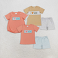 RTS NO MOQ Summer Sibling  Baby Boys I LOVE MOM Rompers Summer Outfits