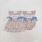 RTS NO MOQ Summer Sibling Baby Girls I Love Papa Floral Bows Rompers Dresses