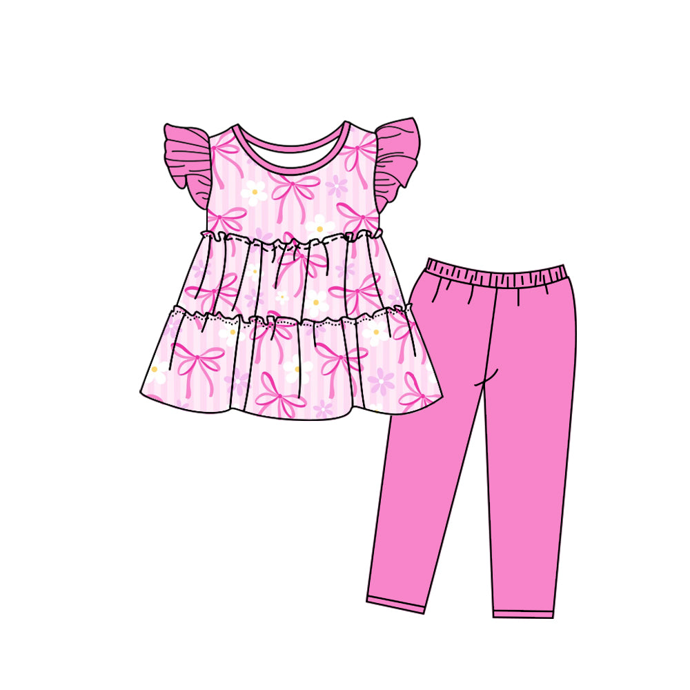 Cute Pink Short Sleeve Baby Kids Boutique Kid Clothing