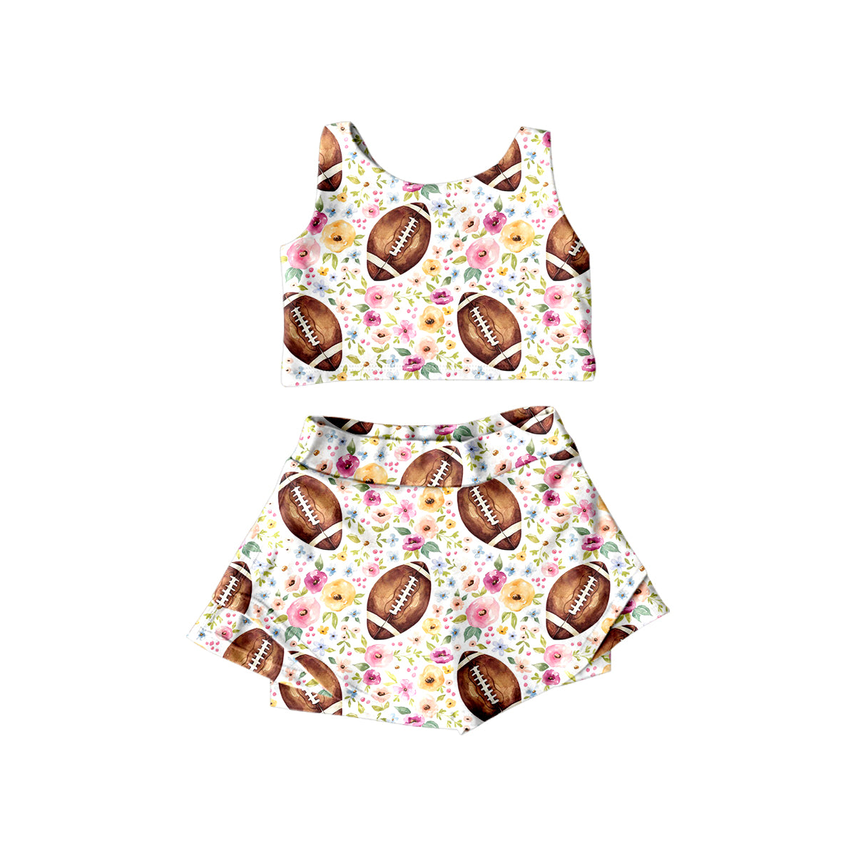 Football Short Sleeve Baby Kids Boutique Kid Clothing