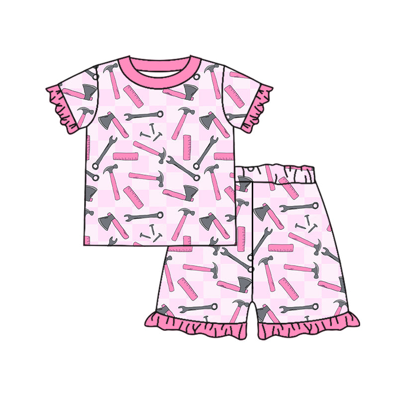 Pink Pencil Girls Wholesale Baby Kids Wear Boutique Kid Clothing Set