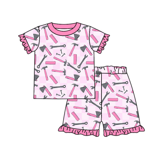 Pink Pencil Girls Wholesale Baby Kids Wear Boutique Kid Clothing Set