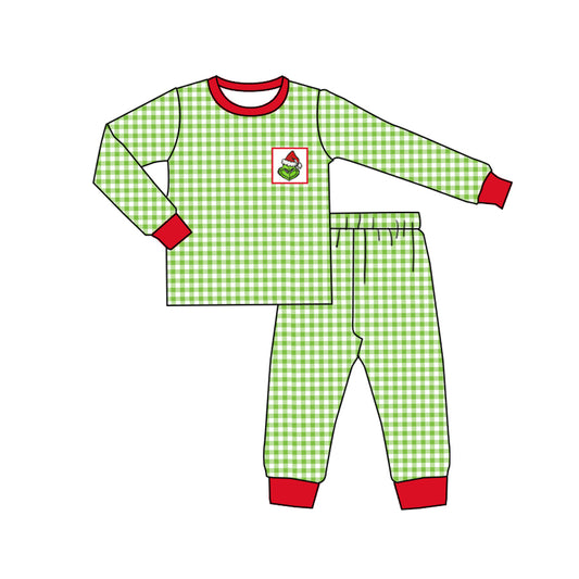 MOQ:5 Green cute long Sleeve Wholesale Boutique Kid Clothing