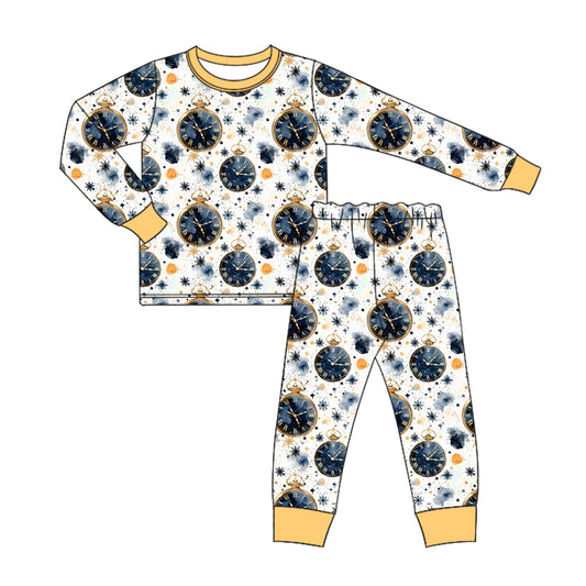 MOQ:5 Yellow Boys Design Cute Kid Long Sleeve Wholesale Boutique Kid Clothing