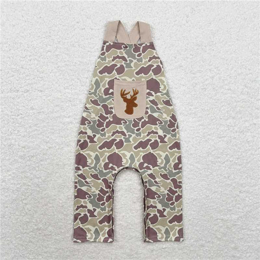 RTS NO MOQ Baby Girls Summer Bodysuit SR1913 Deer Camo Pants Hunting Jumpsuits Rompers