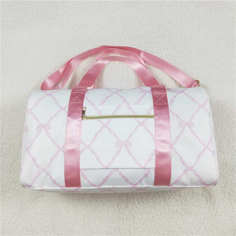 BA0226 Baby Girls Pink Bows Gym Duffle Bags