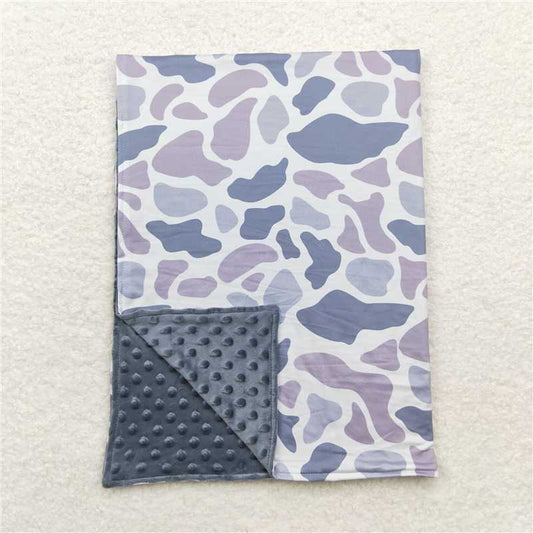 RTS NO MOQ Baby Kids Carpet BL0145 Grey Polka Dots Camo Blankets