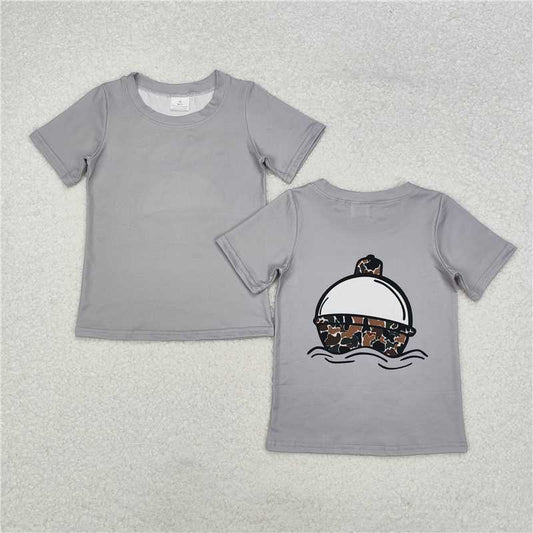 RTS NO MOQ Summer Baby Boys Shirt BT0961 Fishing Camo Float Short Sleeve Tee Shirts Tops