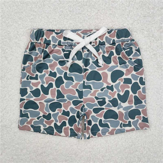 RTS NO MOQ Baby Boys Summer pants SS0375 Green Camo Shorts Bottoms