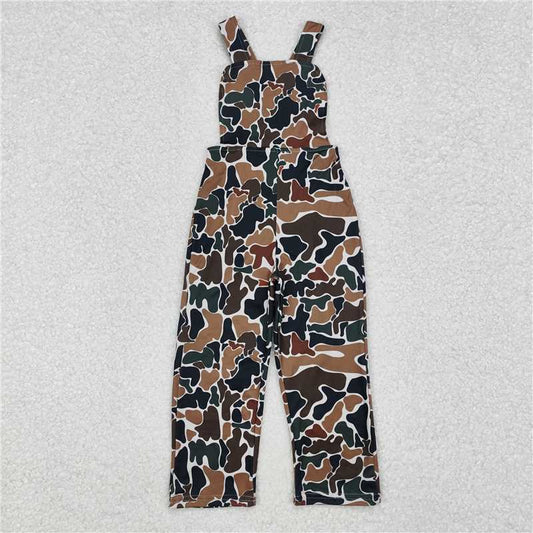 RTS NO MOQ Summer Baby Girls Bodysuit SR1988 Dark Brown Camo Straps Jumpsuits