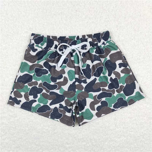 RTS NO MOQ Baby Boys Summer Pants S0218 Brown Green Camo Trunks Swimsuits