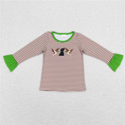 5.22 RTS NO MOQ Baby Girls Long Sleeve GT0367 Duck Hunting Long Sleeve Tee Shirts Tops