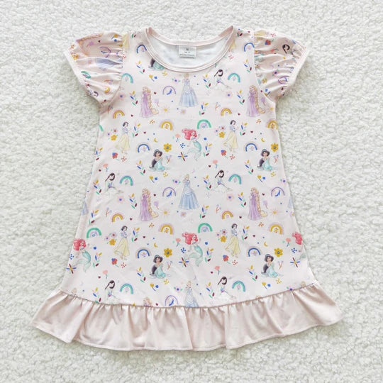 GSD0427 baby girl clothes princess girl summer dress