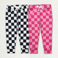RTS NO MOQ Sibling Baby Girls Trousers Checkered Jogger Pocket Pants