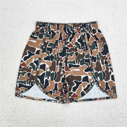 RTS NO MOQ Adult Women Summer Pants SS0355 Brown Camo Bottoms Shorts