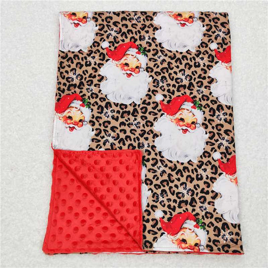 RTS NO MOQ Baby Kids Carpet BL0087 Christmas Santa Leopard Blankets