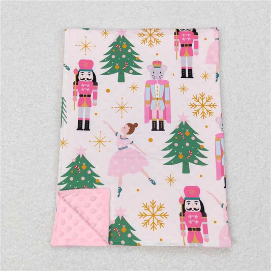 RTS NO MOQ Baby Kids Carpet BL0086 Christmas Pink Soldier Blankets