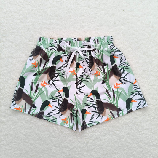 RTS NO MOQ Baby Boys Summer pants S0267 Ducks Print Trunks Swimsuits