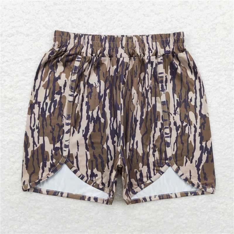 RTS NO MOQ Adult Women Summer Pants SS0362 Green Camo Bottomland Shorts