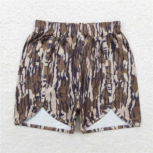 RTS NO MOQ Adult Women Summer Pants SS0362 Green Camo Bottomland Shorts