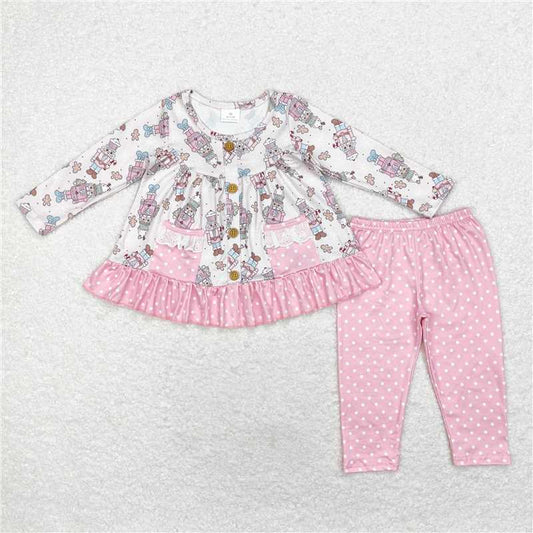 GLP1471 Baby Girls Cartoon Long Sleeve Outfit