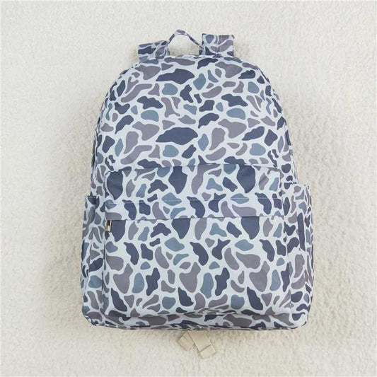 RTS NO MOQ Baby Kids Backpacks BA0260 Grey Hunting Camo Zip Back Bags