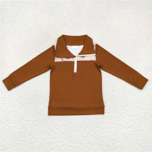6.30 RTS NO MOQ Baby Boys Long Sleeve BT0343 Long Sleeve Duck Pullover Tee Shirts