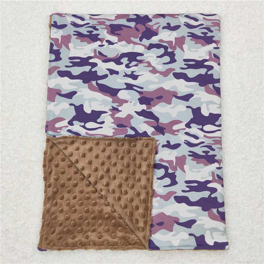 RTS NO MOQ Baby Kids Carpet BL0076 Camo Brown Toddler Blankets