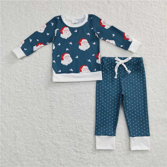 GLP0916 Baby Boys Christmas Santa Pajama Set