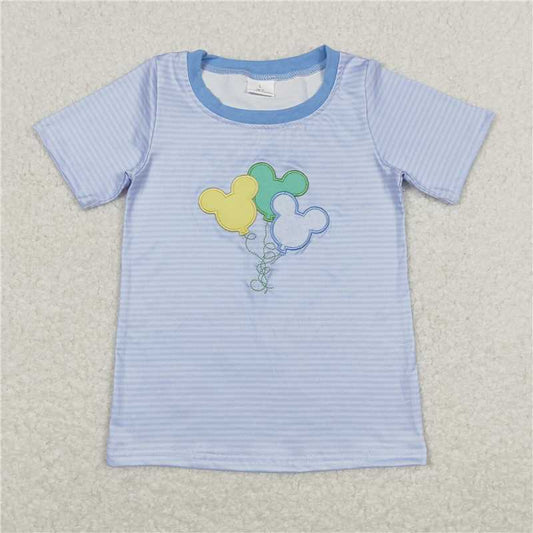 7.17 RTS NO MOQ Summer Baby Boys Shirt BT0482 Balloon Short Sleeve Tee Shirt Tops