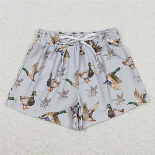 RTS NO MOQ Baby Boys Summer pants S0268 Ducks Print Hunting Trunks Swimsuits