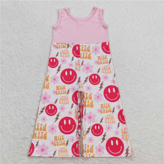 RTS NO MOQ Summer Baby Girls Bodysuit SR1195 Mama Tried Pink Sleeveless Jumpsuits