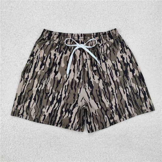 7.4 RTS NO MOQ Adult Man Summer Pants S0324 Green Camo Bottom Trunk Shorts Swimwear